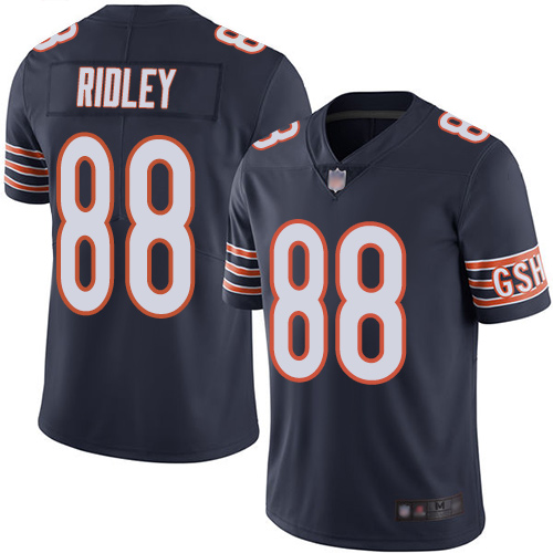 Chicago Bears Limited Navy Blue Men Riley Ridley Home Jersey NFL Football #88 Vapor Untouchable->nfl t-shirts->Sports Accessory